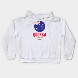 QUOKKA IS MY SPIRIT ANIMAL AUSTRALIA  ROTTNEST ISLAND Kids Hoodie